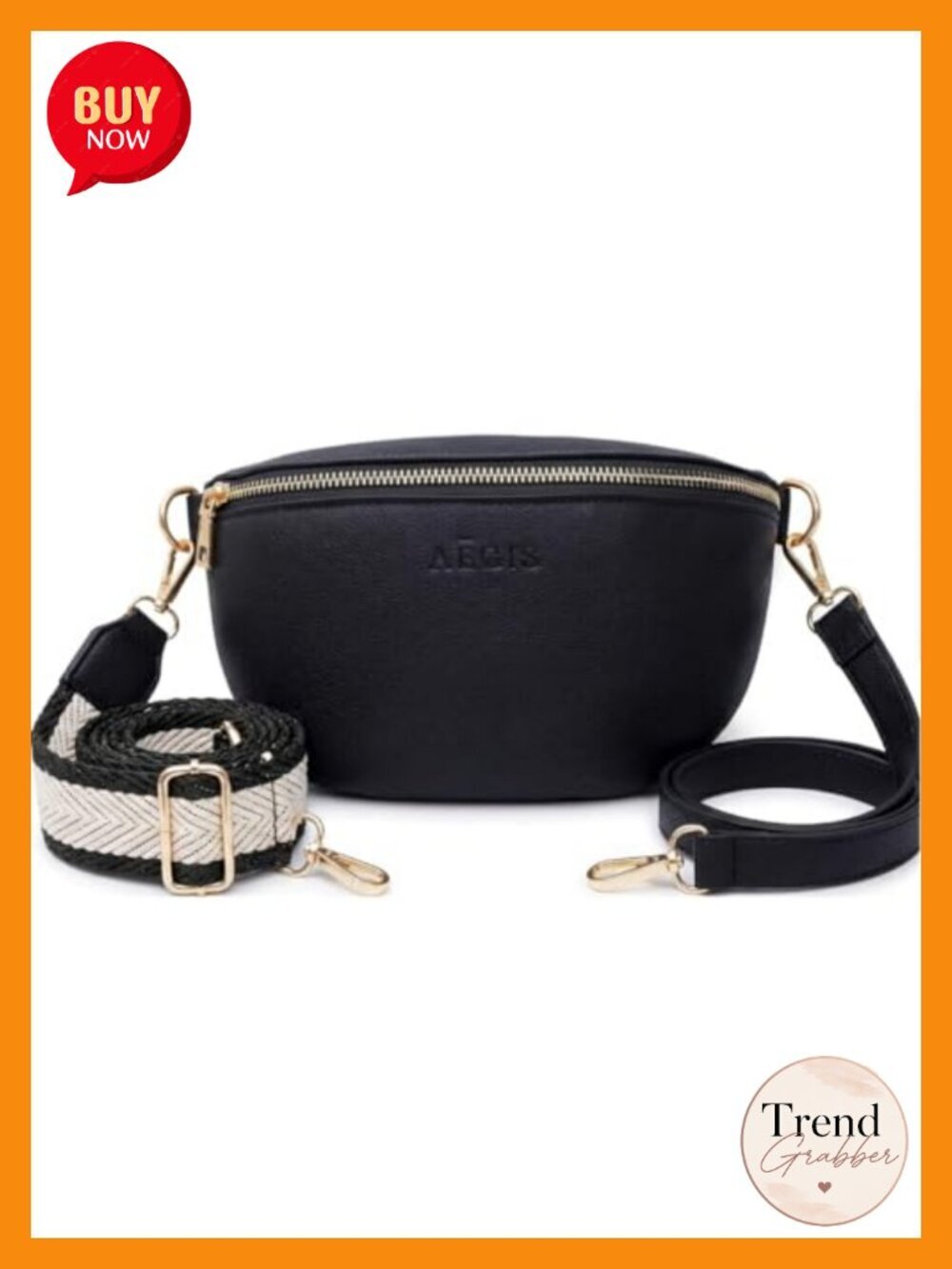 Vegan Leather RFID Blocking Anti Theft Sling Crossbody Bag with Secret Pocket